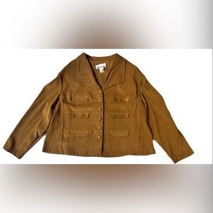 Allison Che Vintage Rare Jacket Blazer Boxy 24W Academia Business Casual Classic